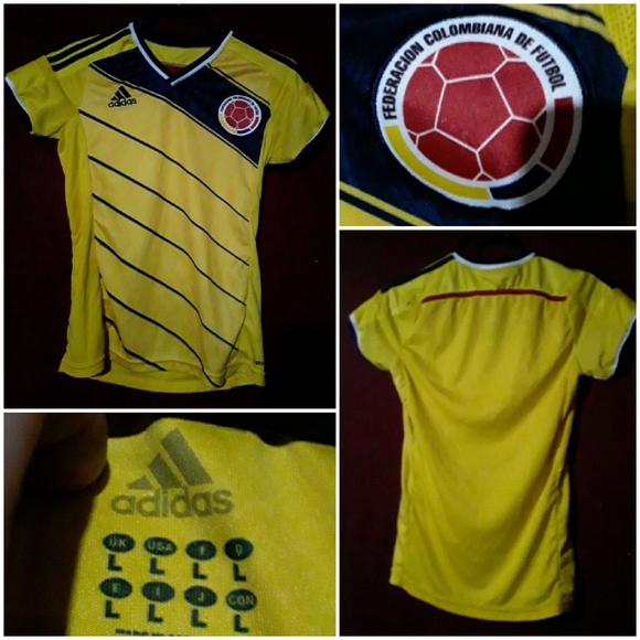 Adidas Federacion Columbiana Futbol Soccer Jersey - Picture 1 of 7